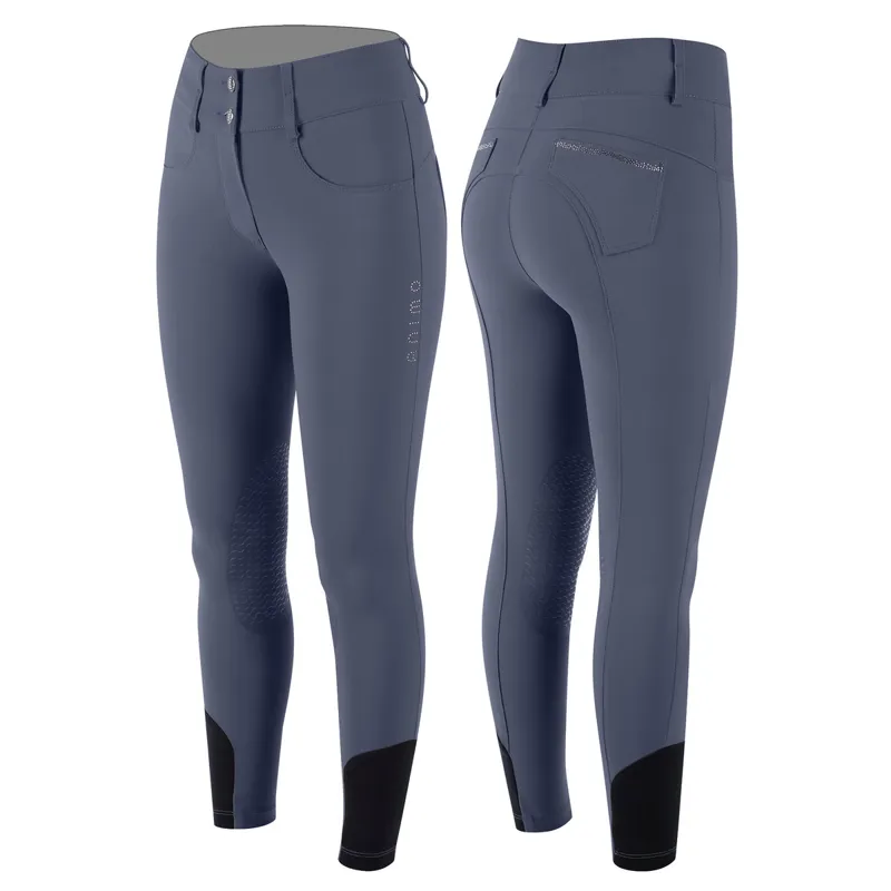Animo Nyork Knee Grip Ladies Breeches - Blue Smoke